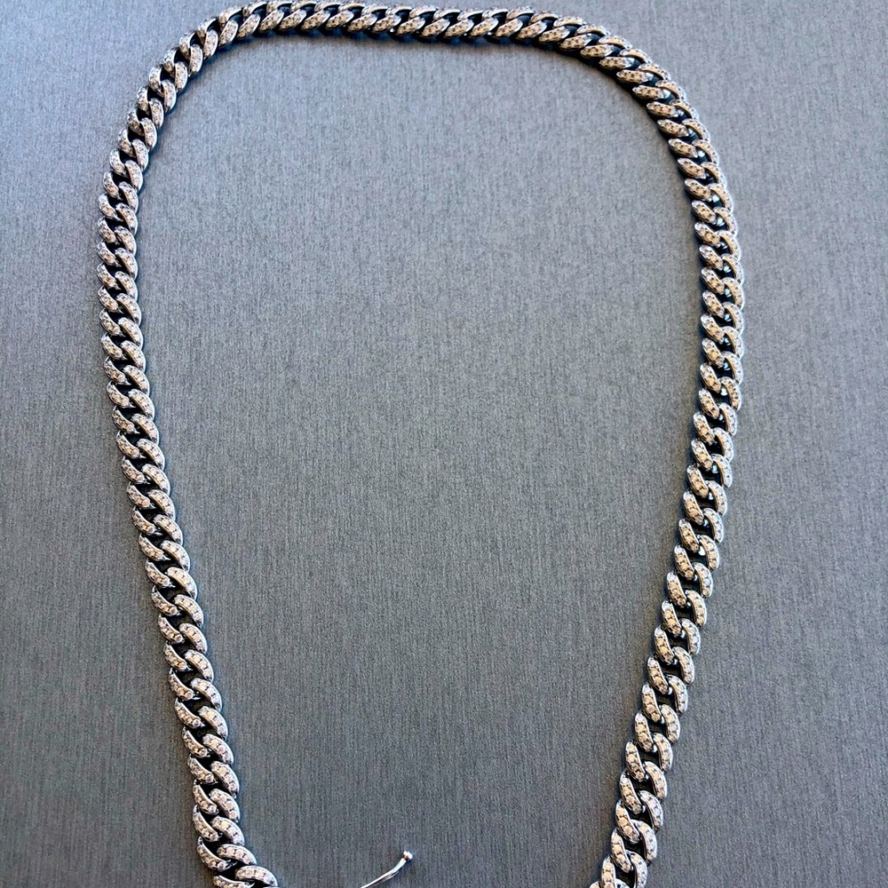 Blac Label diamond chain lab simulated 18 inch